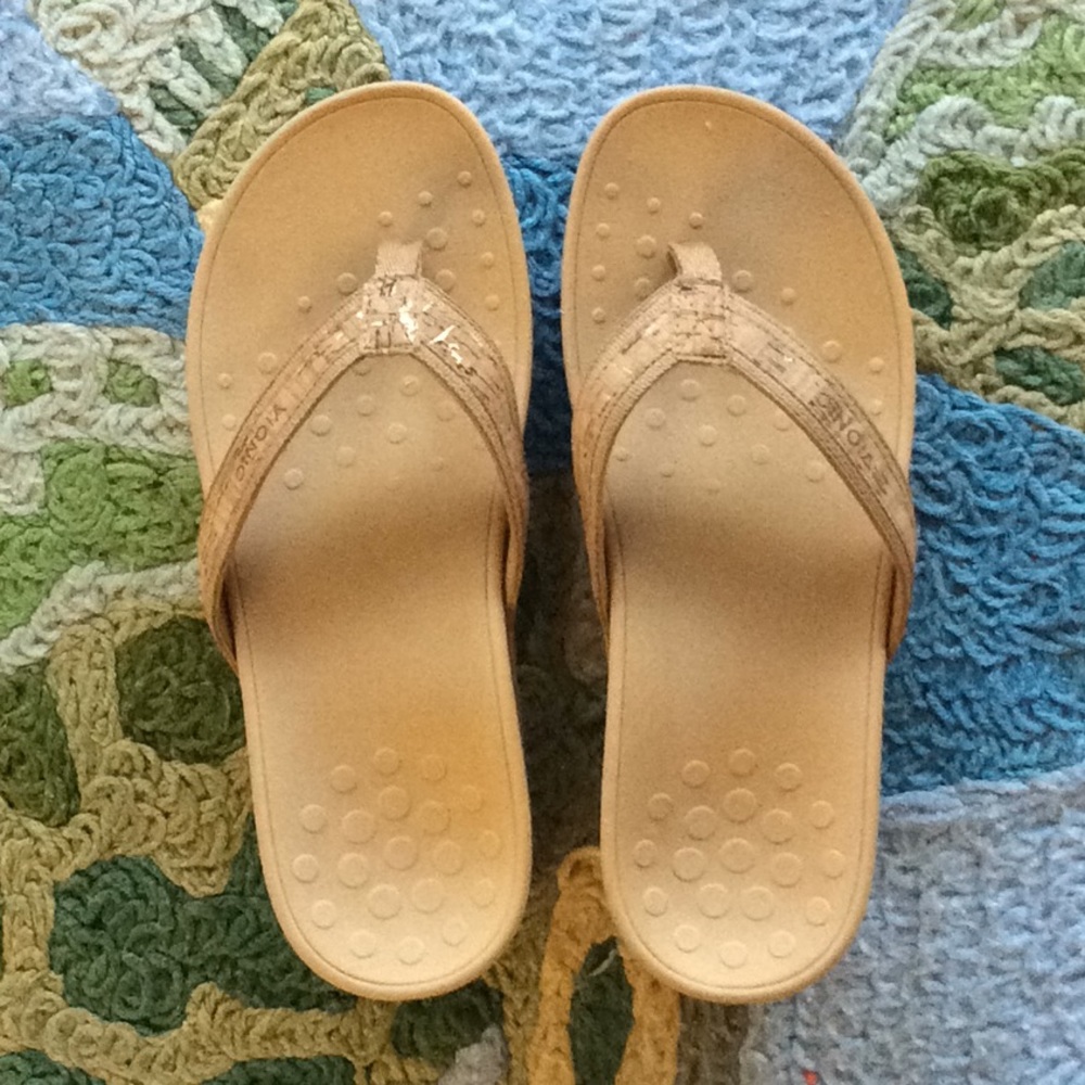 Vionic Wedge Cork Flip Flops